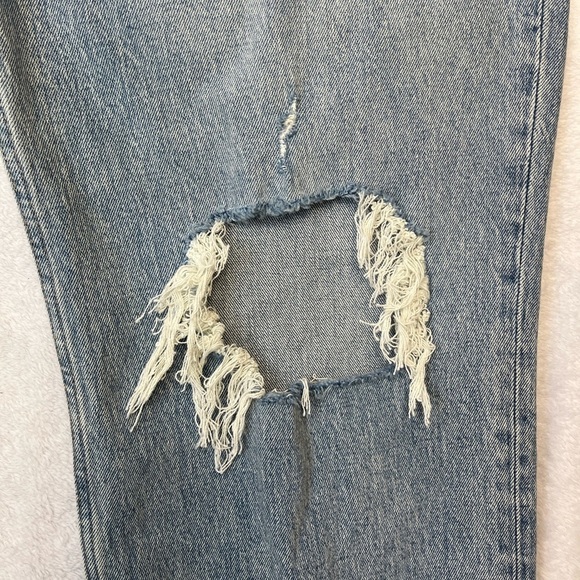 Abercrombie & Fitch Jeans Sz 37/24 Plus The 90s Straight Ultra HR Light Wash NWT - Picture 4 of 15